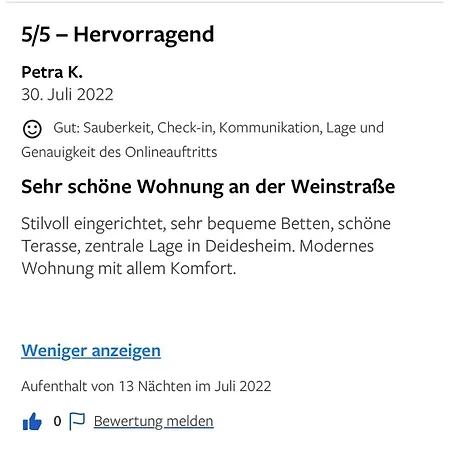 Weinreisedomizil Mit Eigenem Garten Und Parkplatz Apartment