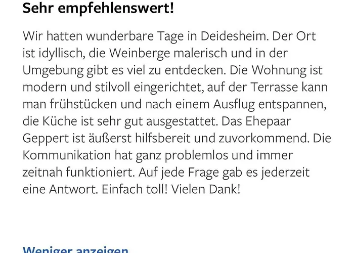 Apartamento Weinreisedomizil Mit Eigenem Garten Und Parkplatz